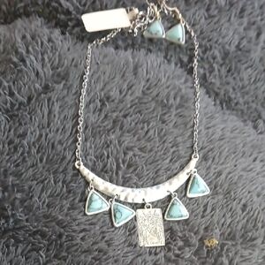 Silver and Turquoise Necklace
